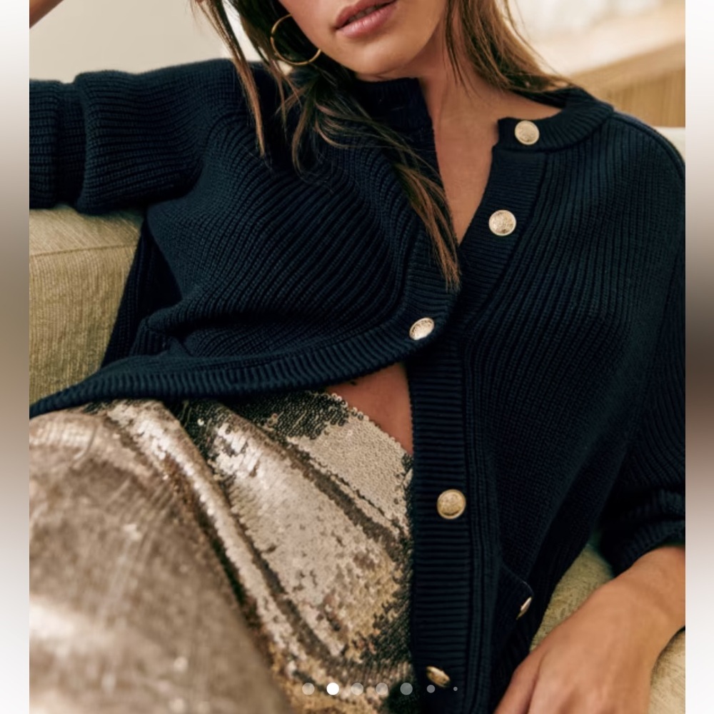 Women’s Ribbed Button Cardigan Sweater - Sezane